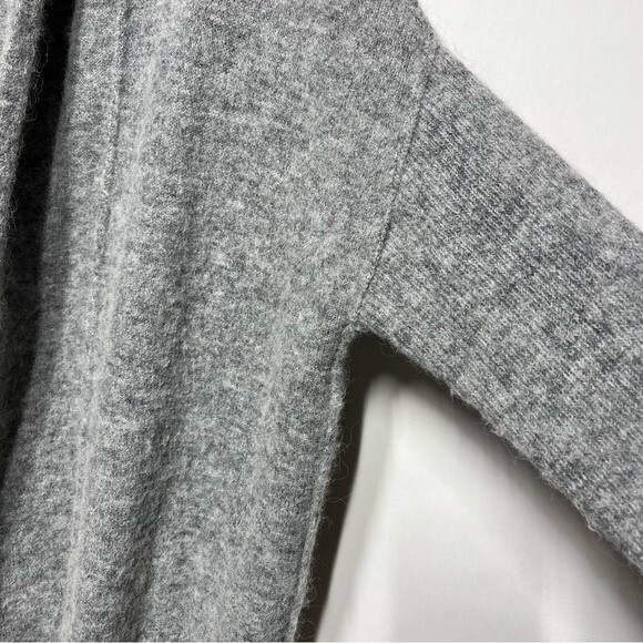 Velvet by Graham and Spencer Alpaca and Wool Blend Open Heather Gray Cardigan S - Picture 7 of 12